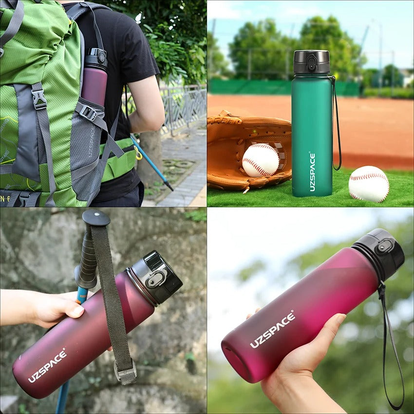 500/1000ml Leakproof Sports Water Bottle - BPA-Free Tritan Shaker for Gym & Outdoor